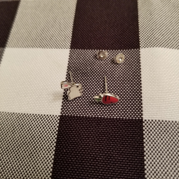 🐰🥕Super Cute Bunny and Carrot earrings in SILVER - Picture 4 of 8